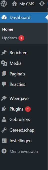 WordPress menu